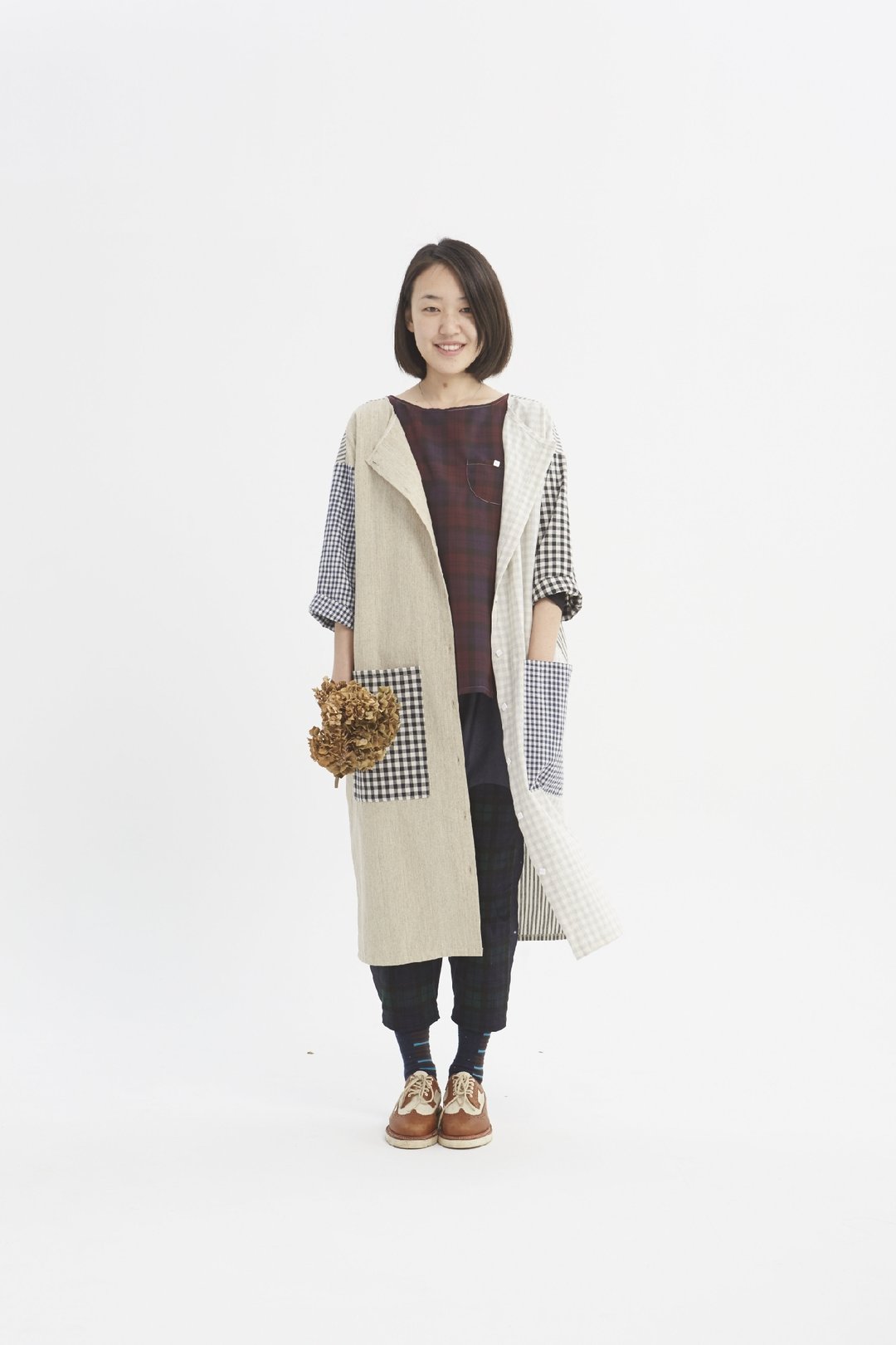longlonglong长洋装_外套款【浅色格子】（剩下最后一件短一点点的） - 女装休闲/机能外套 - 其他材质 多色