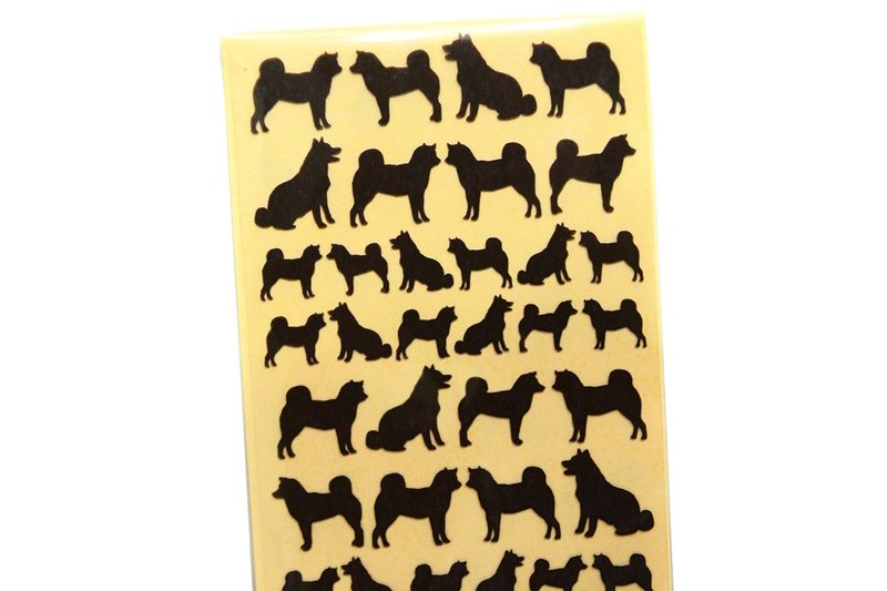 柴犬贴纸 - 贴纸 - 防水材质 咖啡色