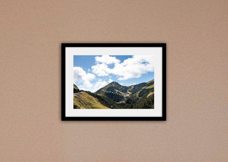 摄影  台湾 层叠的山峦   (不含框/可加价购框) - 海报/装饰画/版画 - 纸 绿色