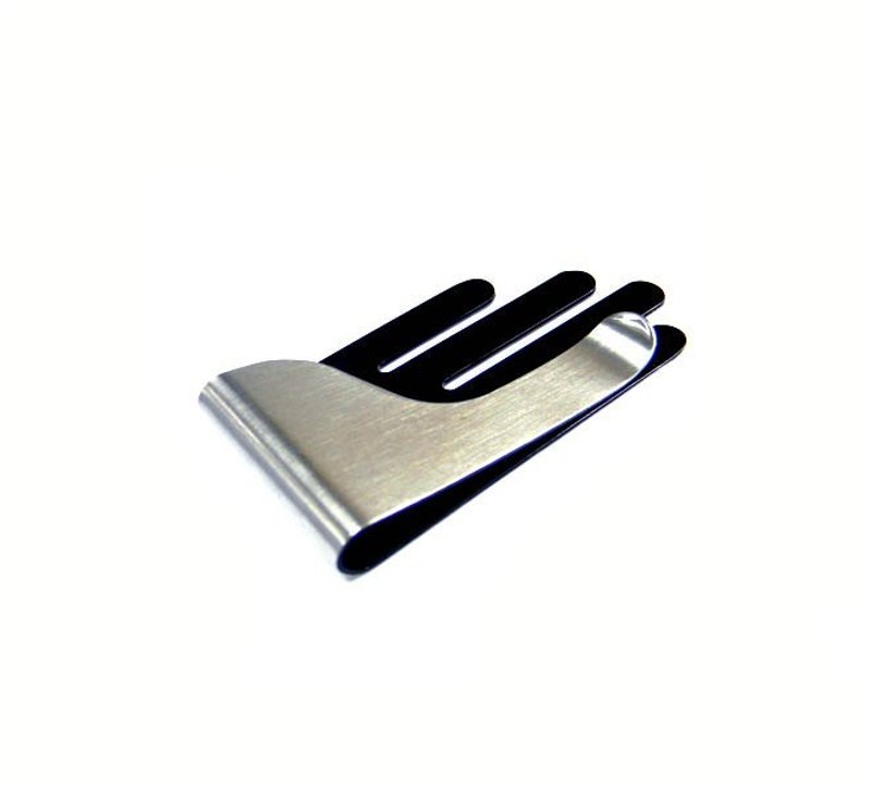 一手掌握造型设计钞票夹 - 证件套/卡套 - 其他金属 银色