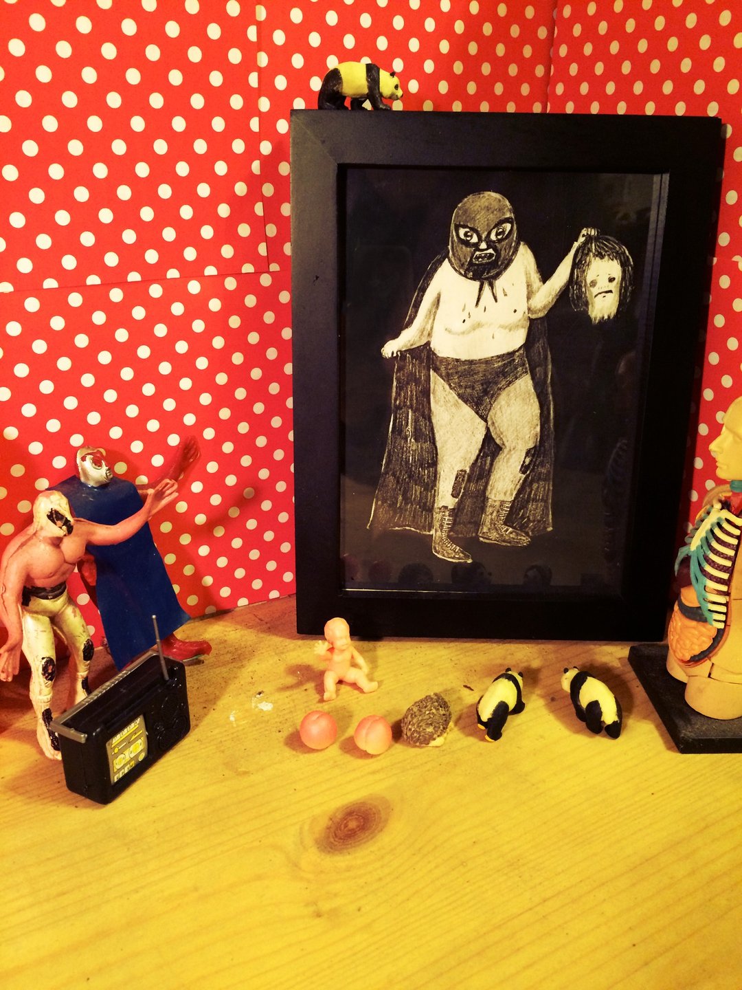 过去X未来多提无用 僵尸 zombie in my backyard 系列展览品 : Nacho Libre (2006) - 其他 - 纸 灰色