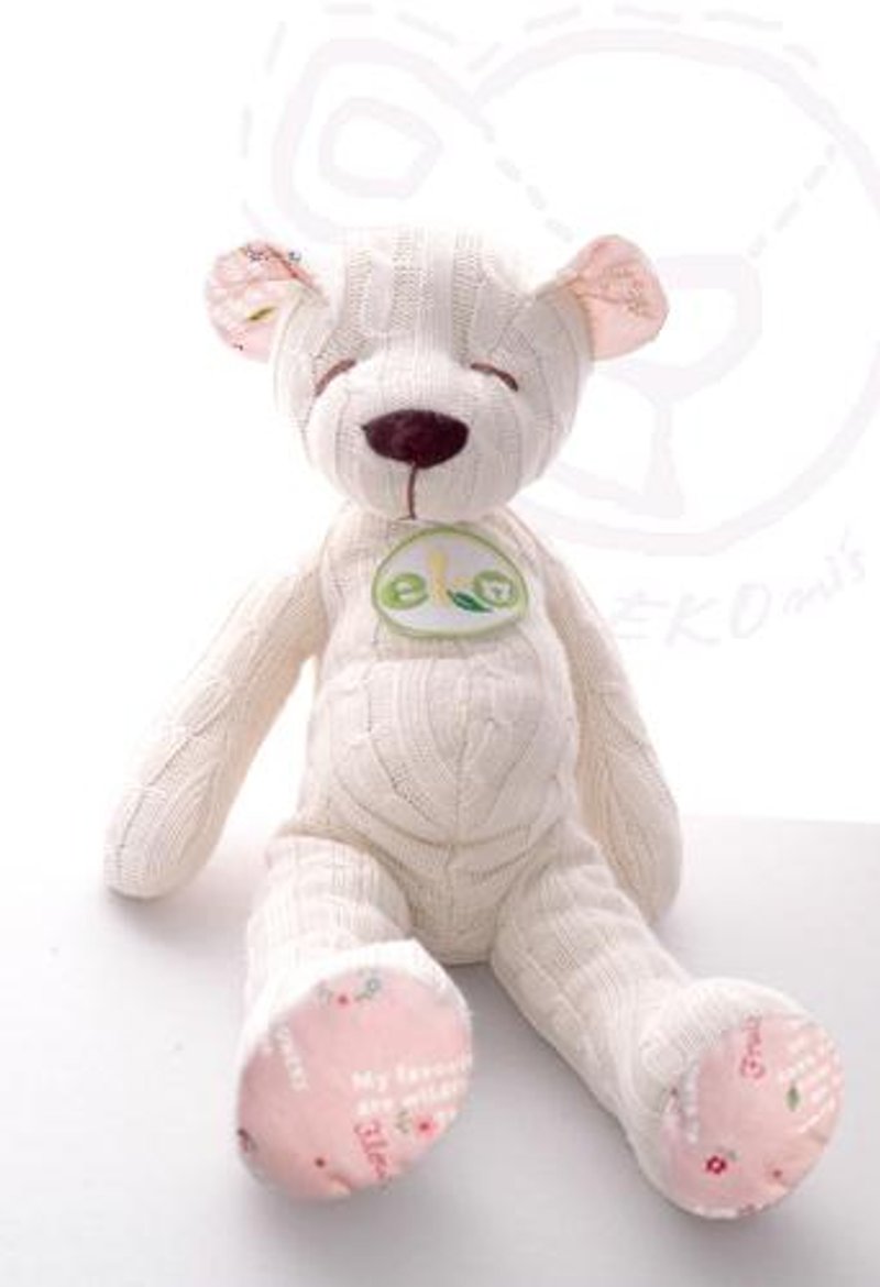 【欧洲手工制】波斯卡泰迪 Boska's Teddies - Eko Teddies 安抚熊系列 - 满月礼盒 - 其他材质 白色