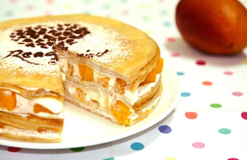 【芯薏西点】芒果千层７寸，新鲜芒果 - 咸派/甜派 - 新鲜食材 黄色