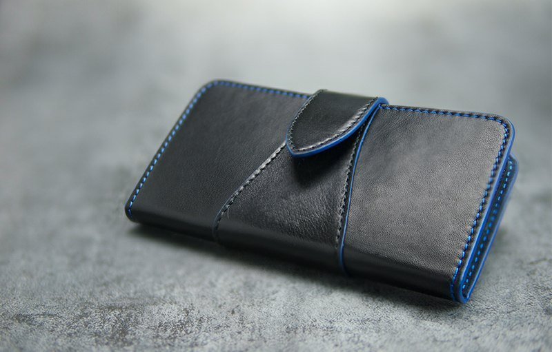 alto iPhone 5S / SE 小牛皮真皮手机套Foglia 黑色 - 手机壳/手机套 - 真皮 黑色