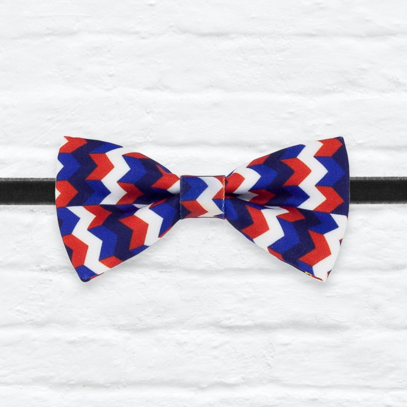 Style 0202 曲曲红白蓝 印花 系列 领结 - 颈链 - 其他材质 多色