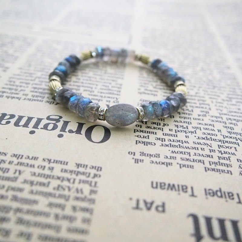 ♥padparacha♥霓虹♥天然拉长石手链 - 手链/手环 - 宝石 