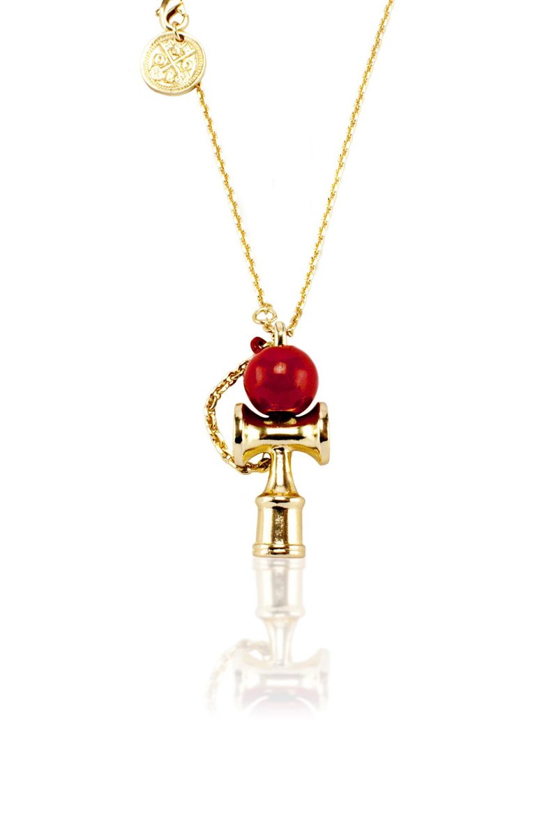 Solo Accessories 正红色潮流时尚剑玉项链饰品/庆祝开馆商品全面优惠特价免运费 - 项链 - 其他金属 红色