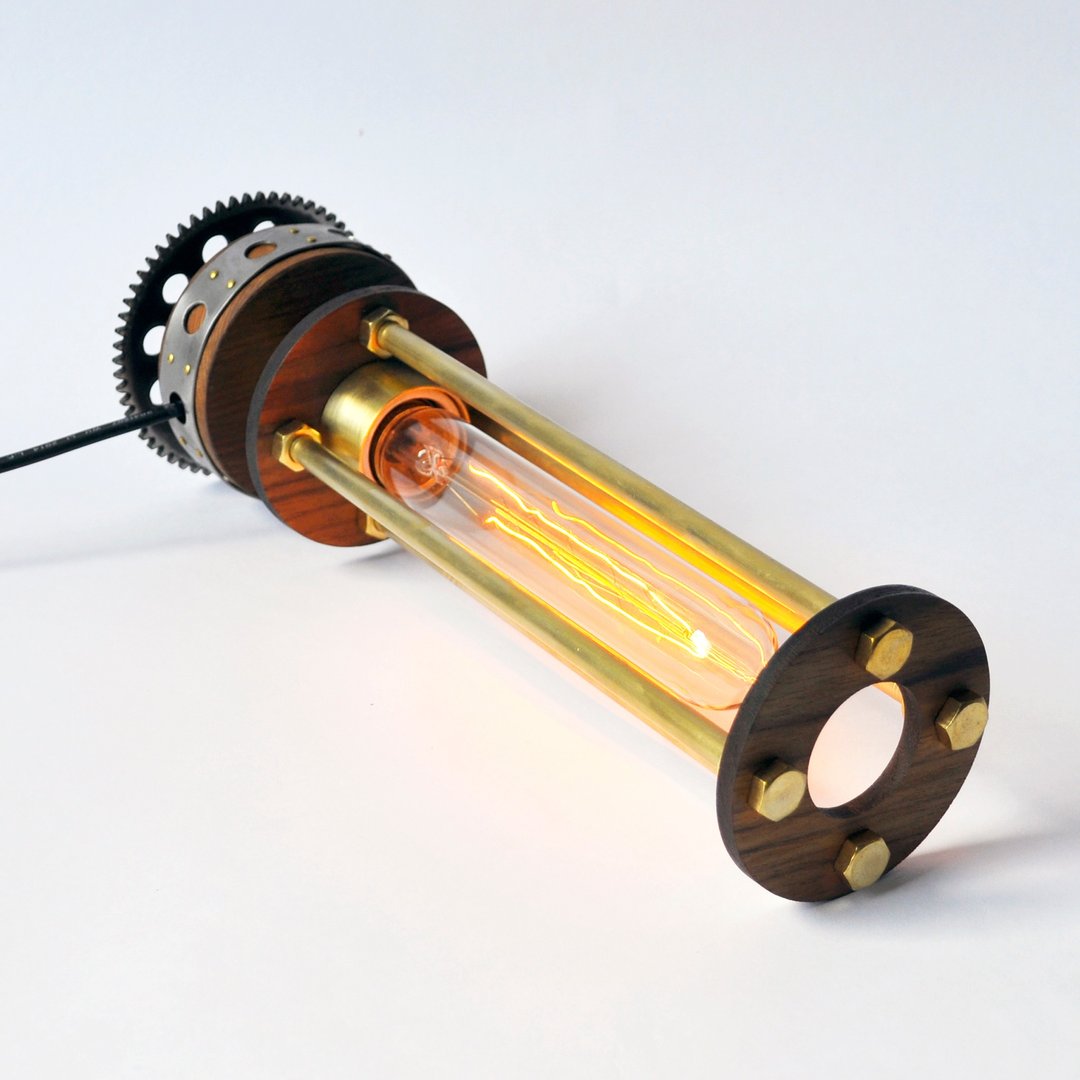 Cyclone Lamp 黄铜栅栏灯(柚木版) - 灯具/灯饰 - 其他金属 咖啡色