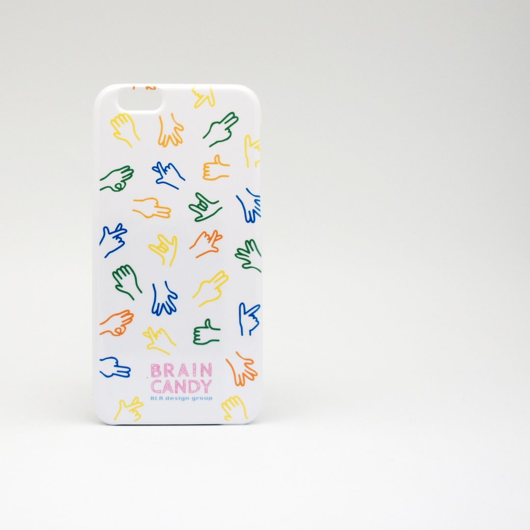 BLR Braincandy 联名款 彩色手指 iPhone 保护壳 iPhone5/5s/6/6Plus - 手机壳/手机套 - 塑料 白色