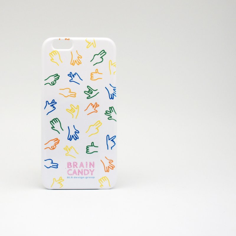 BLR Braincandy 联名款 彩色手指 iPhone 保护壳 iPhone5/5s/6/6Plus - 手机壳/手机套 - 塑料 白色