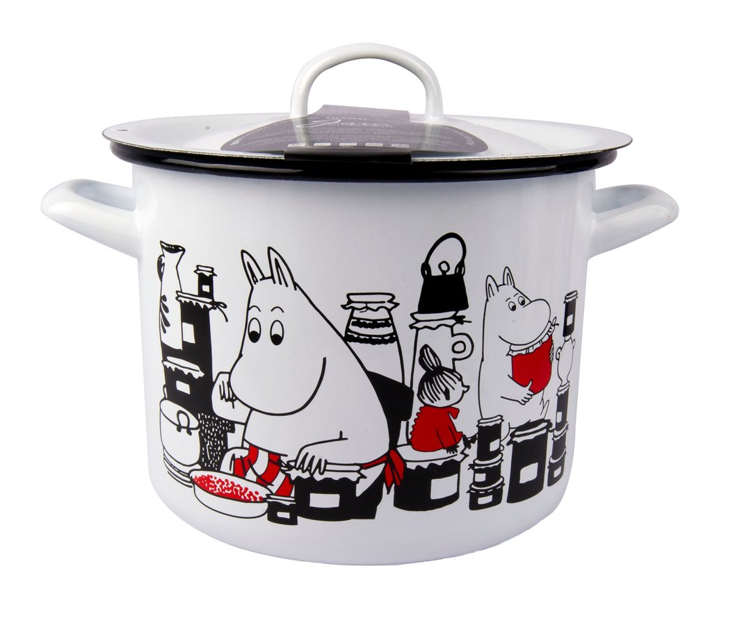 Moomin芬兰噜噜米大炖锅(白色) 情人节礼物 - 锅具/烤盘 - 珐琅 白色