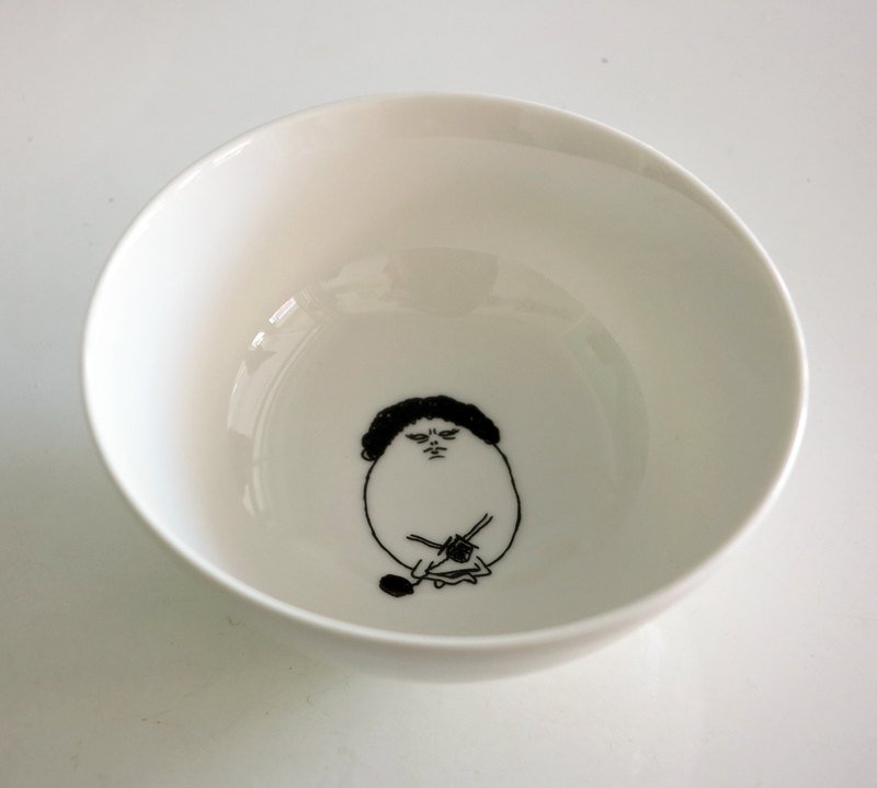 [rice bowl] 母亲节礼物 蛋大妈饭碗 - 碗 - 瓷 白色