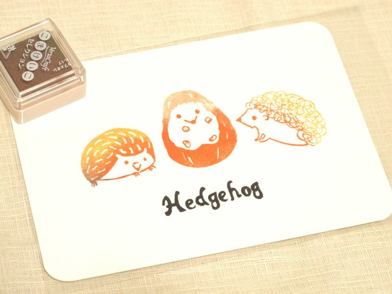 【现货商品】手刻盖印明信片-臭鼬 - 卡片/明信片 - 纸 