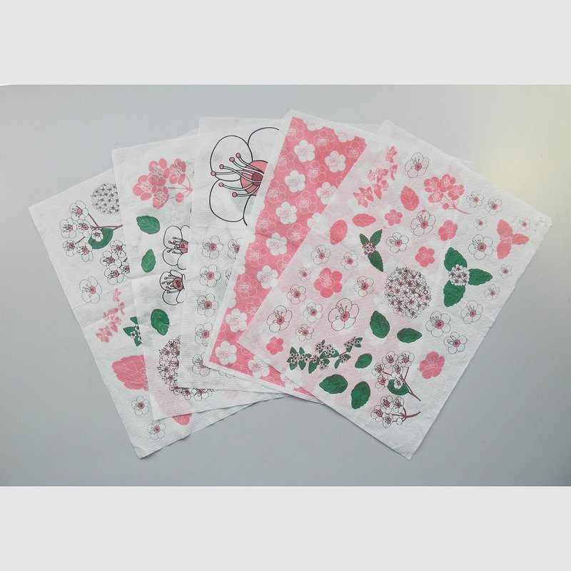 【知文堂】台湾原生植物show/MIT蝶谷巴特/台湾绣线菊(5入) - 木工/竹艺/纸艺 - 纸 