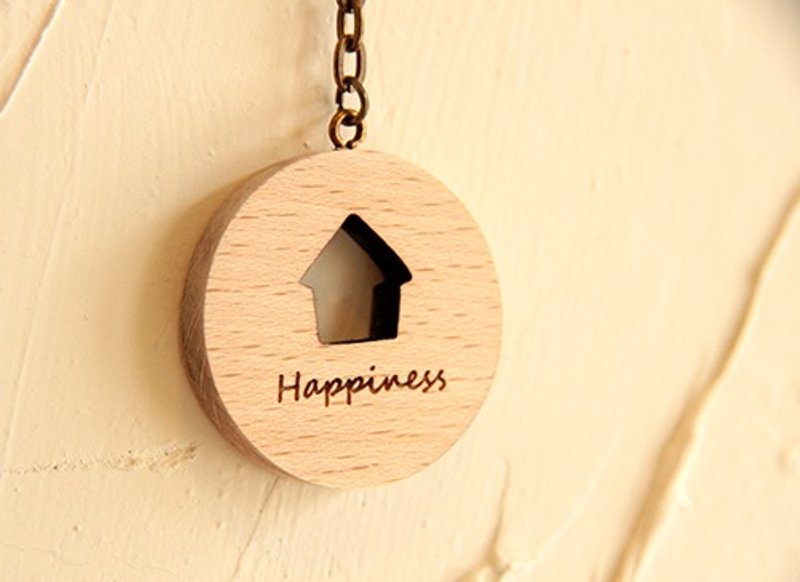 原木雷雕钥匙圈-家-非定制款 - 木工/竹艺/纸艺 - 木头 咖啡色