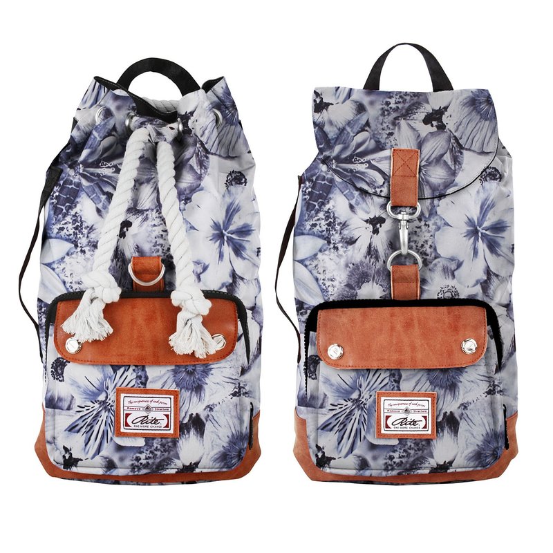 RITE双生包║拳击包 x 探索包(M)-水仙白║ - 后背包/双肩包 - 防水材质 白色