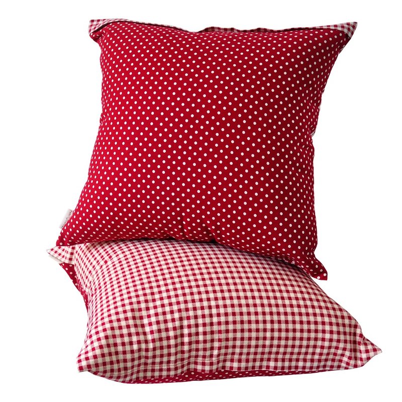 ㄉㄨㄞ死人缤纷双色抱枕 (深红) - 枕头/抱枕 - 其他材质 红色