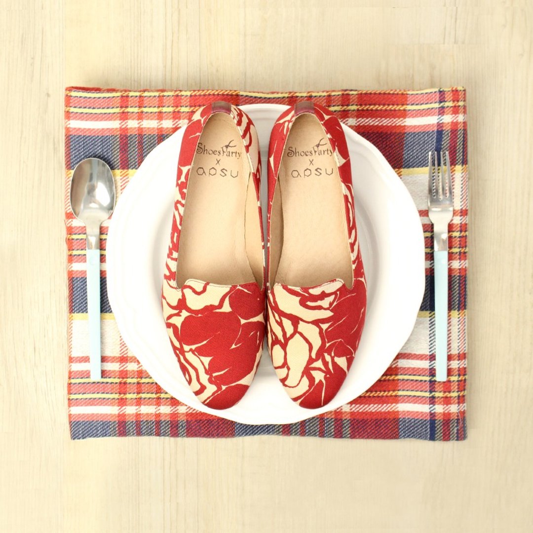 ----------Shoes Party----------DANCE！我的女伶时代欧贝拉 /手工订制/日本布料 - 芭蕾鞋/娃娃鞋 - 其他材质 红色