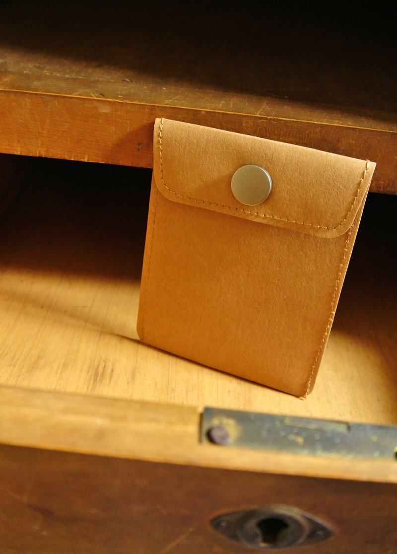 【 T - C 】水洗牛皮纸 植物香味 零钱包 - 零钱包 - 纸 