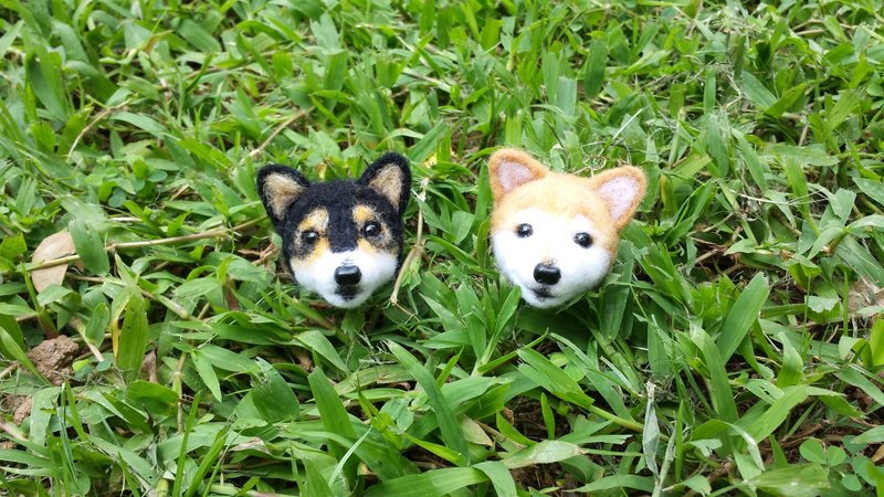 ☆ 羊毛毡 小柴犬头仔 ☆ (定制化) - 其他 - 羊毛 多色