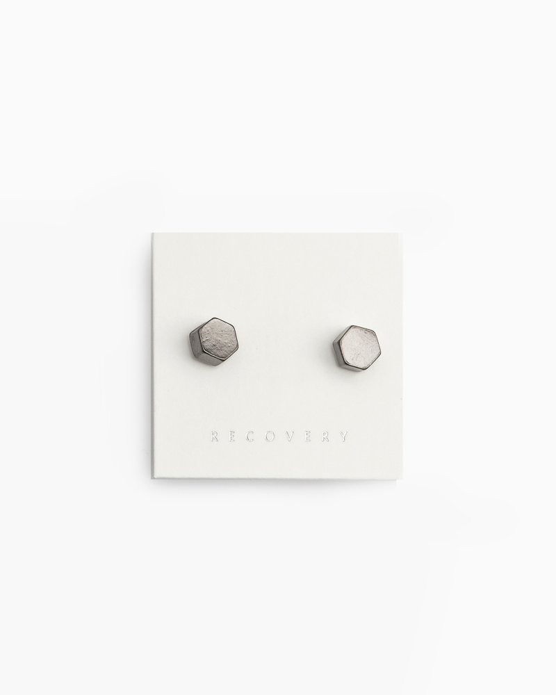 Recovery 2015 Hexagon Earring 六角耳环 - 耳环/耳夹 - 其他金属 