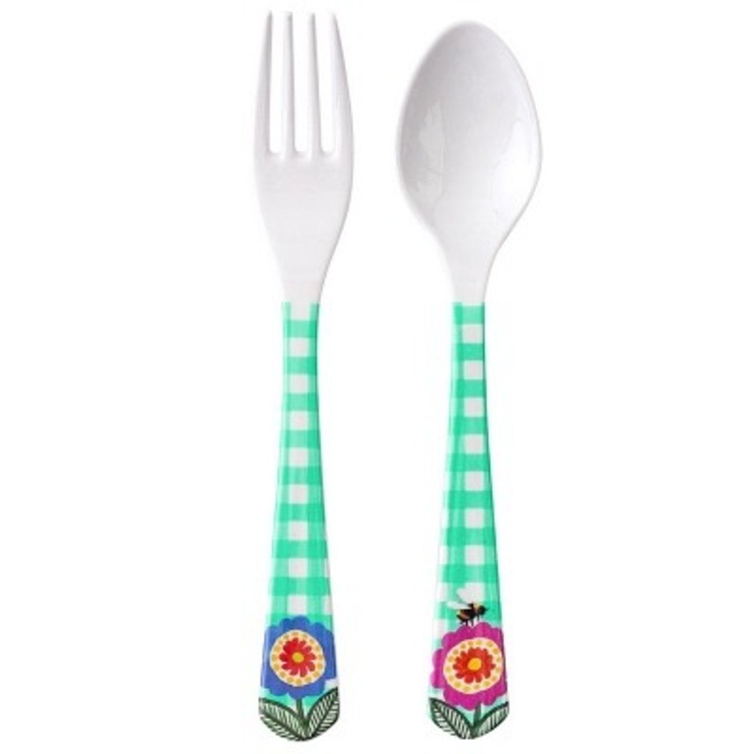 奶奶花园叉匙组 - 餐刀/叉/匙组合 - 塑料 