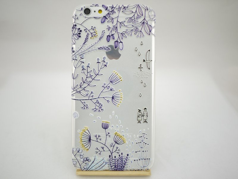 手绘爱情系列-离开-苏力卡Zulieca Wu-TPU手机保护壳 - 手机壳/手机套 - 硅胶 蓝色