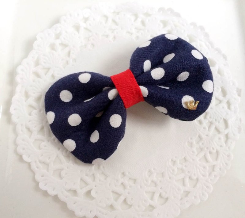 日式蓝紫色点点软软布蝴蝶 - 围嘴/口水巾 - 其他材质 蓝色