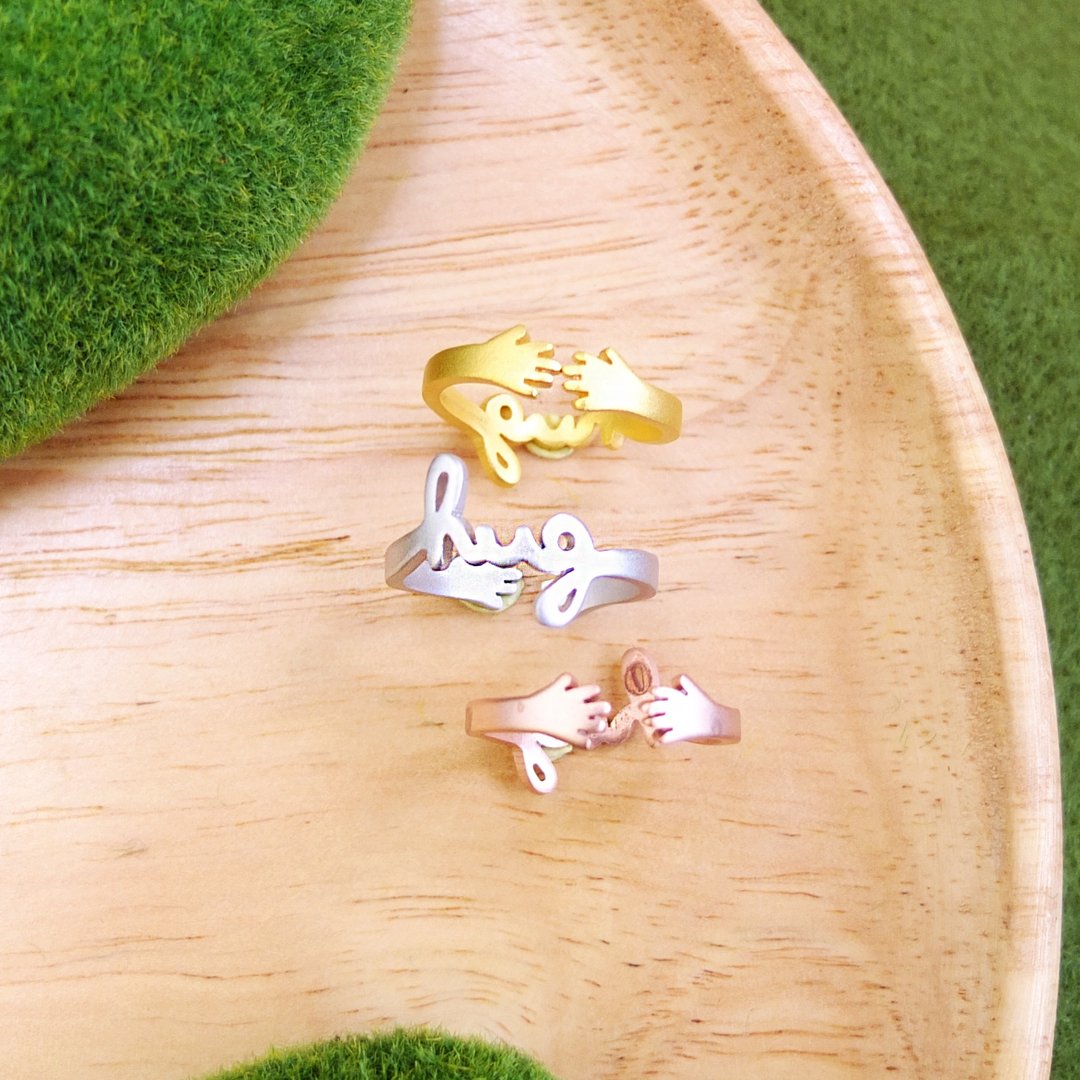RING : HUG - 戒指 - 其他金属 金色