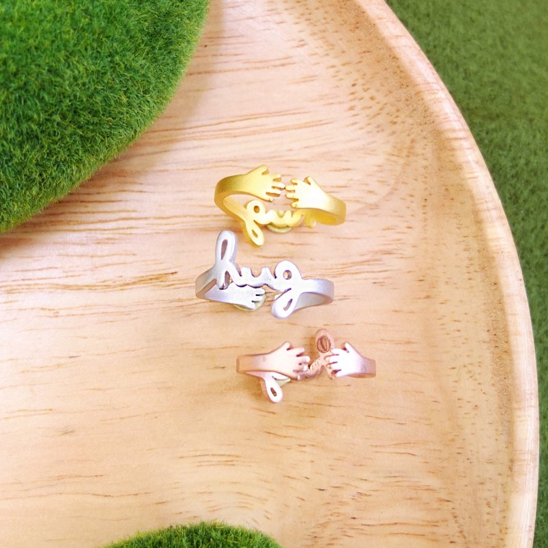 RING : HUG - 戒指 - 其他金属 金色