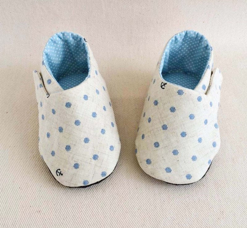 Va手工童鞋系列 海洋风帆布鞋 - 童装鞋 - 其他材质 白色