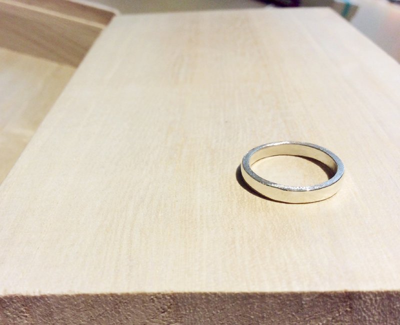 925纯银_单纯美好_尾戒 - 戒指 - 银 白色