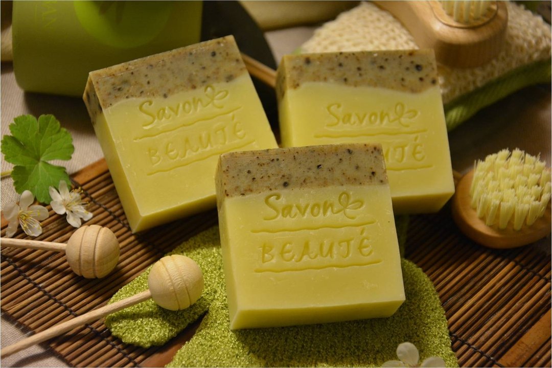 [Savon Beauté-莎媞作坊]抹草香茅大理石皂 - 香薰/精油/线香 - 植物．花 绿色