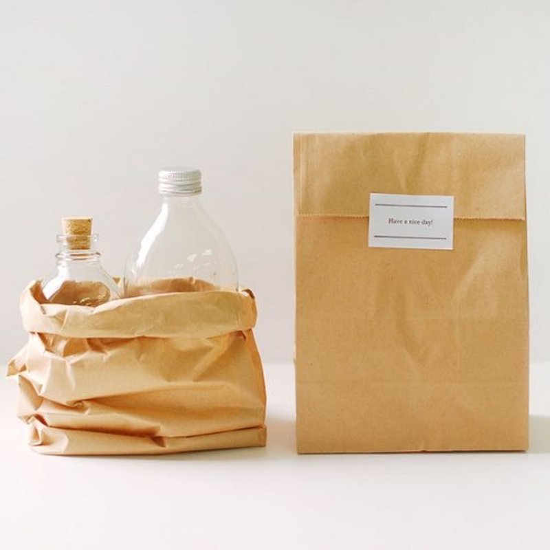 Dailylike 原味牛皮纸礼物袋包装贴纸组(10入),E2D86311 - 包装材料 - 纸 咖啡色