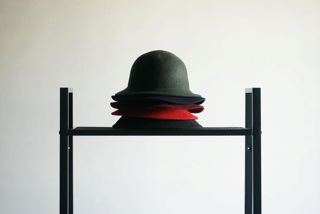 河水山 - 法式古董经典优雅 压缩羊质毛呢圆顶帽 wool vintage cloche hat - 帽子 - 羊毛 多色