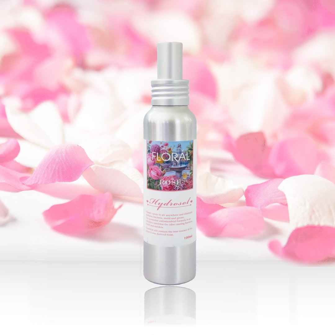 【FLORAL】SPA系列-保加利亚玫瑰纯露 100ml - 香薰/精油/线香 - 硅胶 粉红色