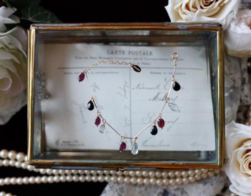 [New] bracelet lacrima [Bordeaux] - 项链 - 其他金属 