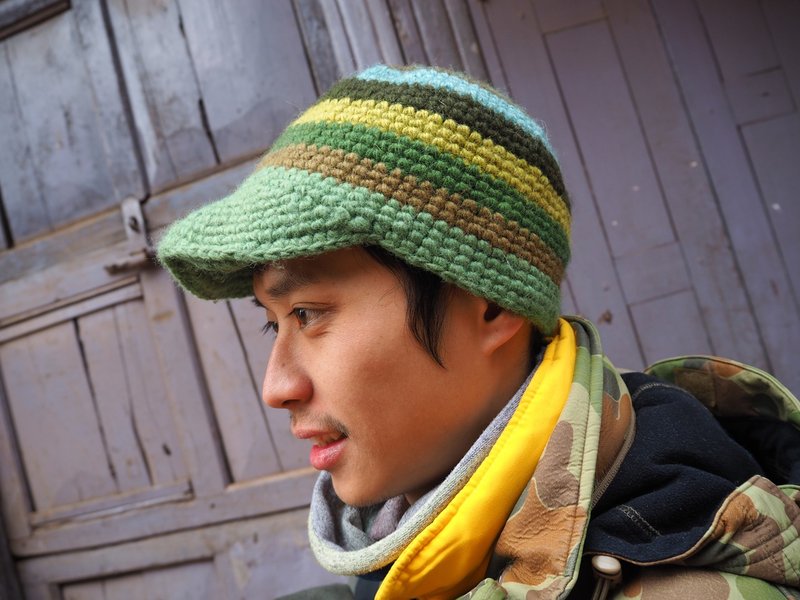 EARTH.er  │尼泊尔手织羊毛条子花纹冷帽 ● 100% Wool Hand Knitted Stripes Cap│ :: 香港原创设计品牌 :: - 帽子 - 其他材质 多色