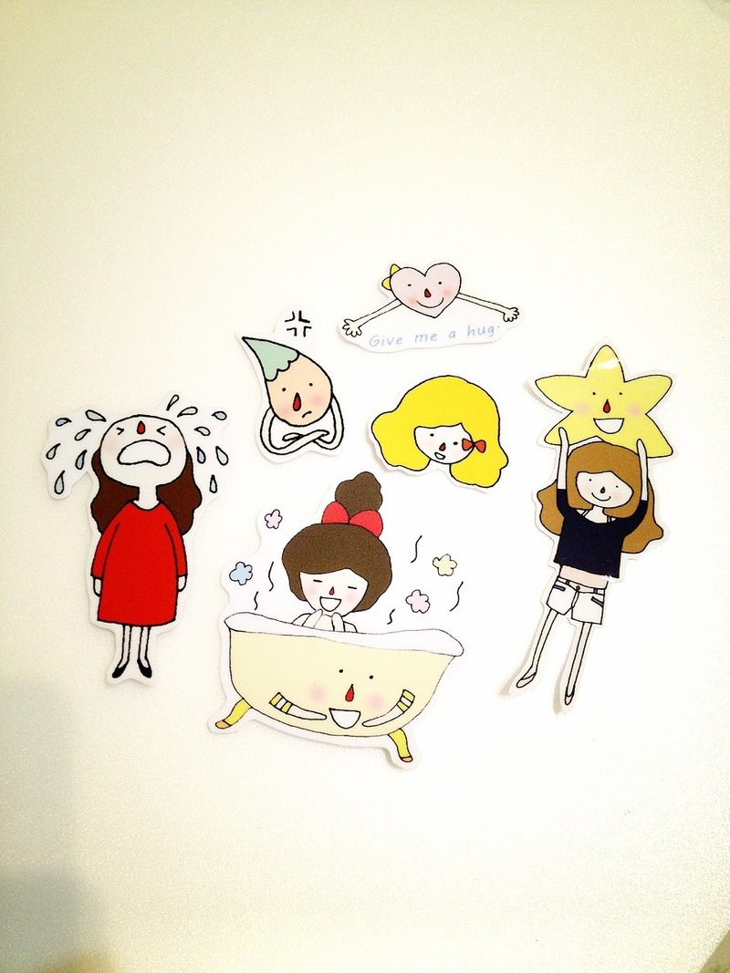 失恋系列01 贴纸组 - 贴纸 - 防水材质 红色