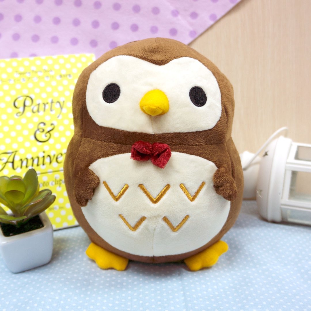 猫头鹰 Owlly 毛公仔 (E012SQT) - 玩偶/公仔 - 其他材质 咖啡色