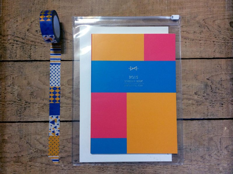 节奏年历本 + 纸胶带组 - 年历/台历 - 纸 橘色