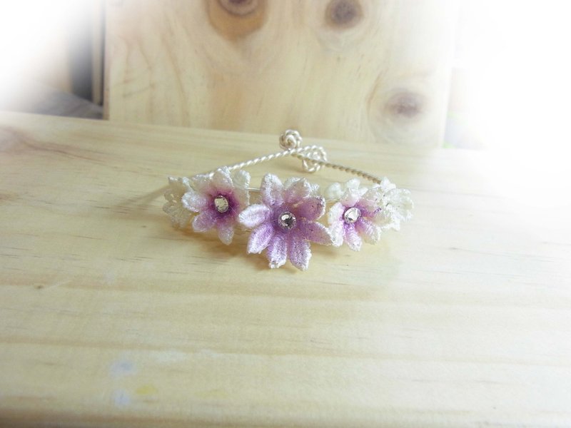 紫罗兰 水蕾丝手镯 - 手链/手环 - 其他材质 