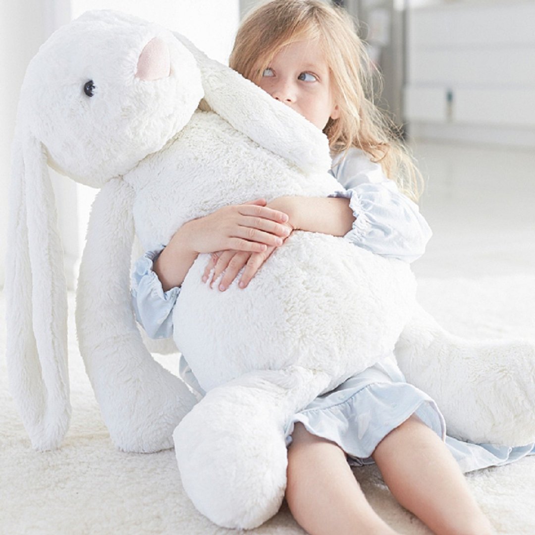 Bashful Cream Bunny Really Big 67cm 典雅白超级大兔 - 玩偶/公仔 - 聚酯纤维 白色