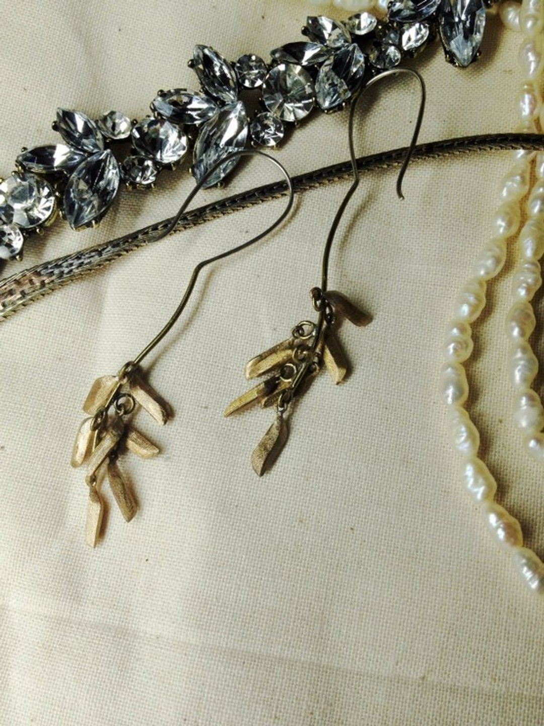 金米_手工/金工耳环 - 耳环/耳夹 - 其他金属 金色