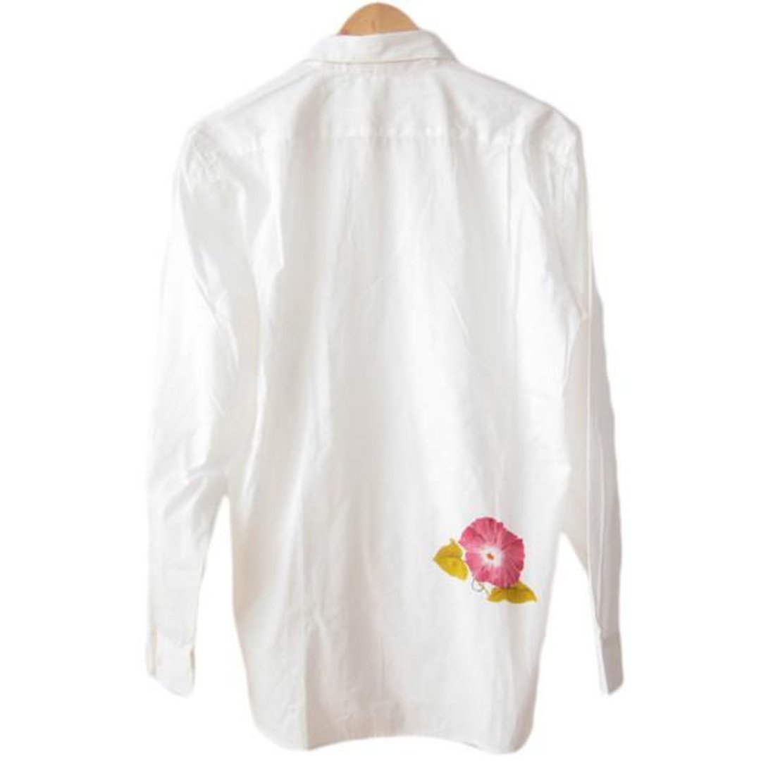 <Lサイズ>Oversized shirt dyed by Japanese traditional craftsmen Nagoya Yuzen Asagao by Tsumugi Lab - 女装衬衫 - 其他材质 