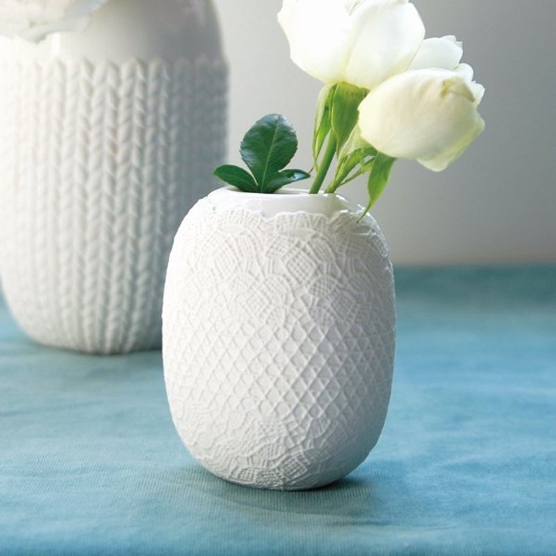 KINTO 毛线花瓶&蕾丝花瓶(小) - 植栽/盆栽 - 其他材质 白色
