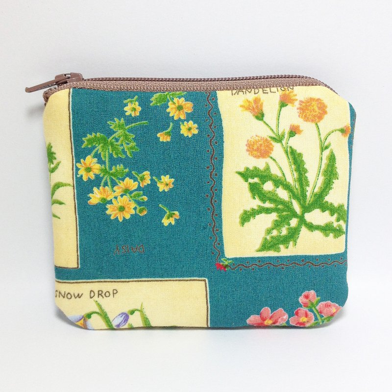 复古 花草 零钱包 - 零钱包 - 其他材质 绿色