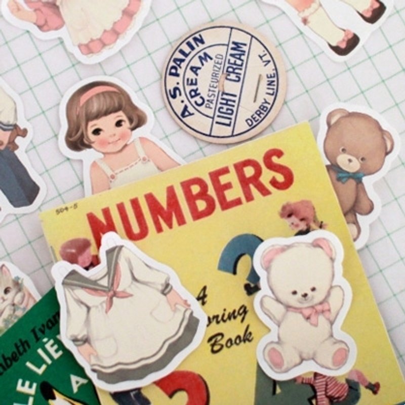 韩国Afrocat paper doll mate sticky memo 4款 便条贴 标签贴 记事贴 - 其他 - 纸 多色