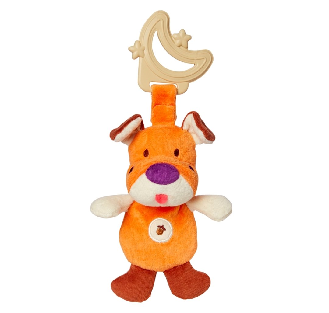 美国MyNatural Teether Sensory两用环保固齿器-橘色小狗 - 玩具/玩偶 - 棉 橘色