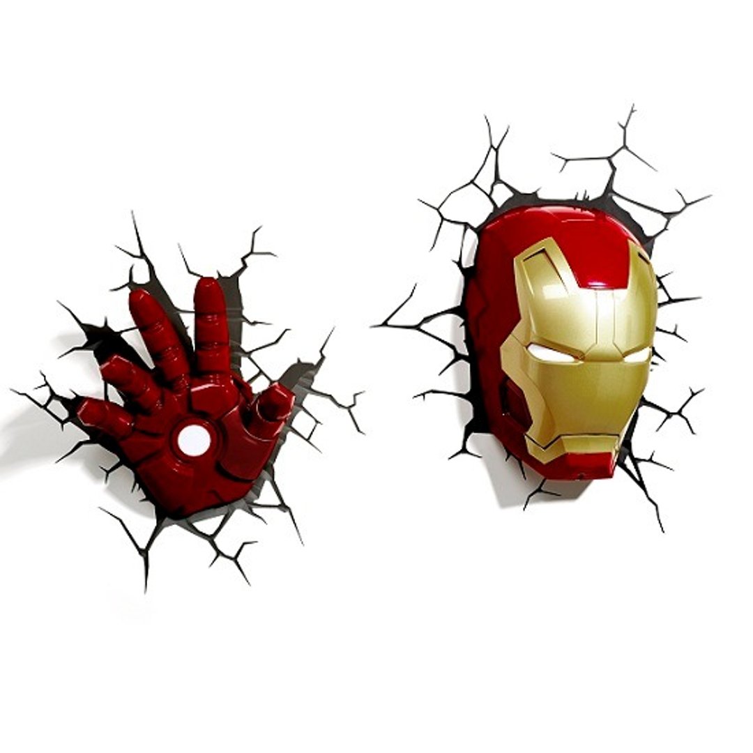 3D Light FX - Marvel Series Iron Man Set - 3D立体造型灯 钢铁人 组合 - 灯具/灯饰 - 塑料 红色